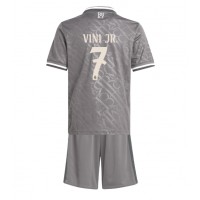 Camisa de time de futebol Real Madrid Vinicius Junior #7 Replicas 3º Equipamento Infantil 2024-25 Manga Curta (+ Calças curtas)